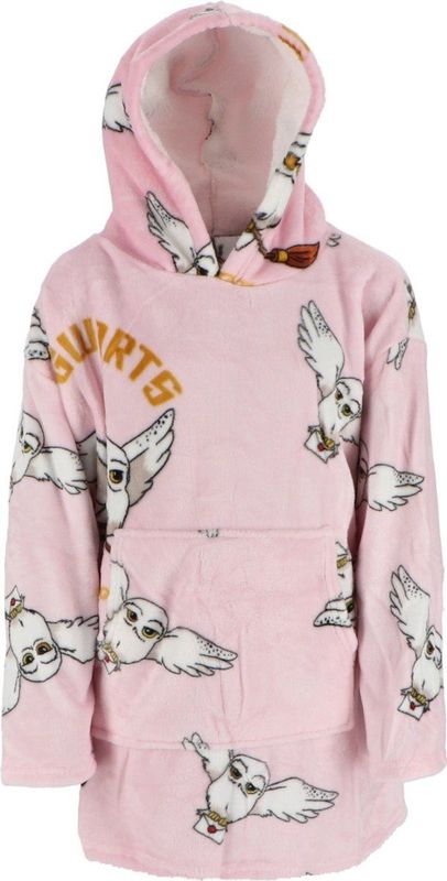 Hoodie - Hedwig - Fleece - Roze - 100% Polyester