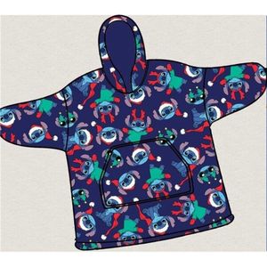 Disney Lilo & Stitch Hoodie Fleece Deken, Rendier - Volwassen - One Size