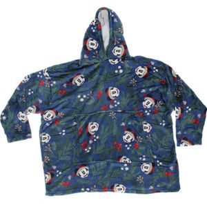 Disney Mickey Mouse Hoodie Fleece Deken, Kerst - Volwassen - One Size