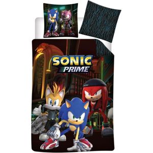 Sonic Dekbedovertrek, Prime - Eenpersoons - 140 x 200 + 63 x 63 cm - Polyester