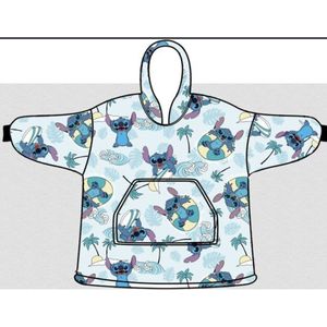 Disney Lilo & Stitch Hoodie Fleece deken, Beach Life - Kind - One Size (7-14 jaar) - Polyester
