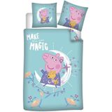 Peppa Pig Dekbedovertrek, Make Your Own Magic - Eenpersoons - 140 x 200 + 63 x 63 cm - Polyester