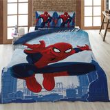 Spiderman - Dekbedovertrek - Blauw - Polycotton