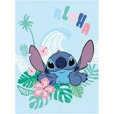 Disney - Lilo & Stitch - Fleece Plaid - Blauw - Polyester