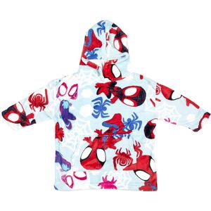 Spidey - Hoodie Fleece Deken - Blauw - Polyester
