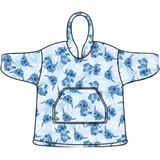 Disney - Lilo & Stitch Hoodie Fleece Deken - Blue Flower - Polyester