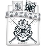 Harry Potter - Dekbedovertrek - Wit - Polyester - 240 x 220 cm
