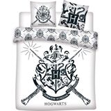 Harry Potter - Dekbedovertrek - Wit - Polyester - 240 x 220 cm