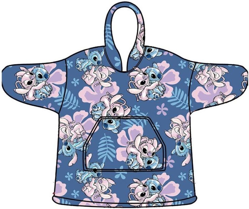 Disney Lilo & Stitch Hoodie Fleece deken, Angel - Kind (3 - 6 jaar) - Polyester