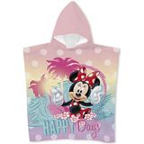 Minnie Mouse - Handdoek Poncho - Polyester - 55x110cm