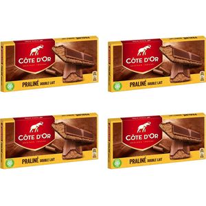 Côte d'Or - chocoladereep - Praliné Double Lait - 200g x 4