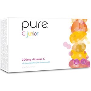 Pure - Junior Kauwtabletten - Sinaassmaak - 200mg Vitamine C