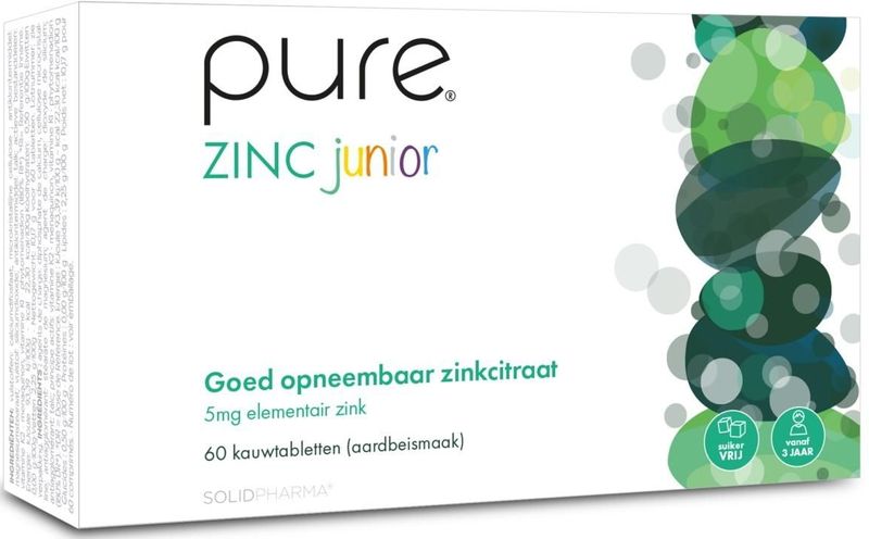 Pure Zink Junior Kauwtabletten 60 stuks