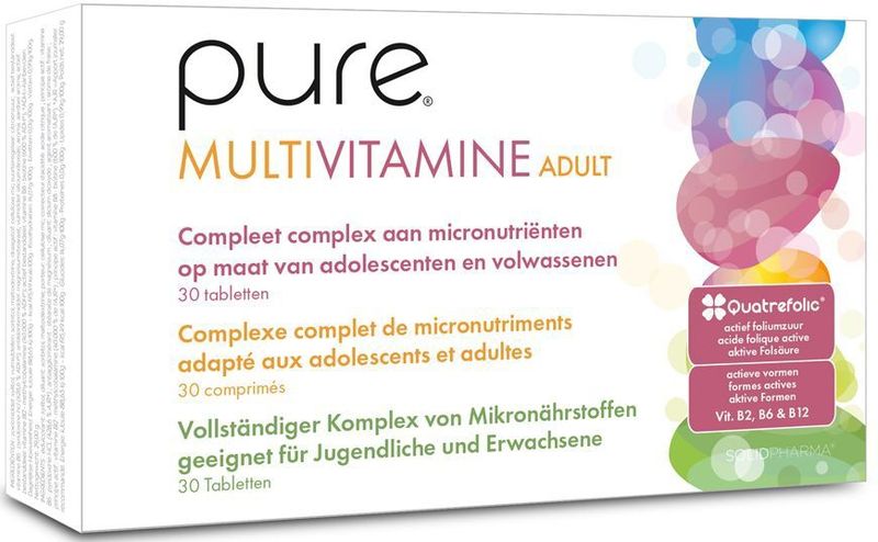Multivitamine - Volwassenen - 30 Tabletten - Voedingssupplement