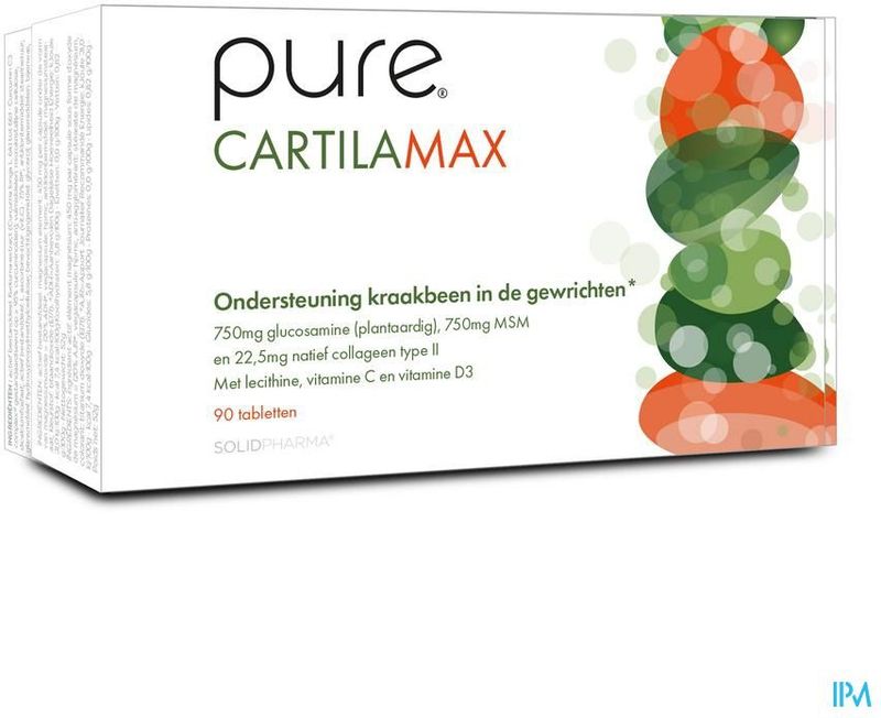 Pure Cartilamax - Glucosamine - MSM - Collageen Type II - Vitamine C - 120 Capsules