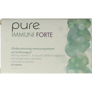 Pure Immuni Forte - Vitamine, Mineralen en Kruiden Preparaat - 60 Tabletten