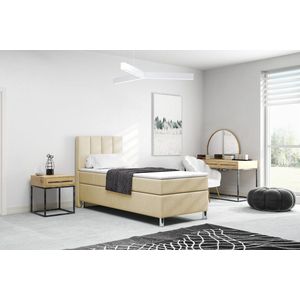 Meuba Home - Julio Boxspring - Beige - 90x200 - Binnen vering box - Met topper