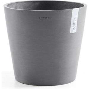 Ecopots Amsterdam 30 - Grey - Ø30 x H25,4 cm - Ronde grijze bloempot