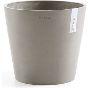 Ecopots Amsterdam 30 - Taupe - Ø30 x H25,4 cm - Ronde taupe bloempot