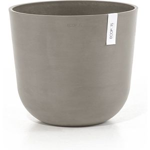 Ecopots Oslo 35 - Taupe - Ø35 x H30,5 cm - Ronde taupe bloempot
