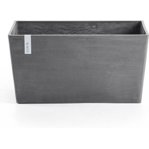 Ecopots Paris 100 - Grey - 99,7 x 46,4 x H51 cm - Rechthoekige grijze bloempot / plantenbak
