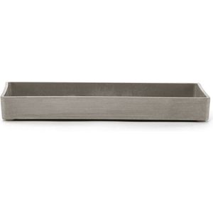 Ecopots Display Platter 25 - Taupe - 25 x 15 x H2,5 cm - Rechthoekige taupe onderschotel