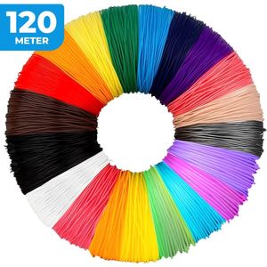 Filament PLA Vullingen Voor 3D Pen - 20 Kleuren - 1.75mm - 120 Meter Navullingen - Inclusief E-book t.w.v. €25