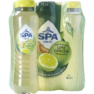Spa Fruit Still lime-ginger, fles van 40 cl, pak van 24 stuks