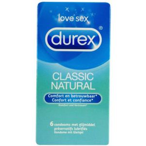 Durex Classic Natural 6 condooms