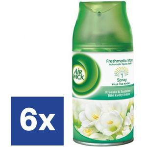 Air wick Jasmijn en Witte bloemen Freshmatic Luchtverfrisser Navulling - 6 x 250 ml