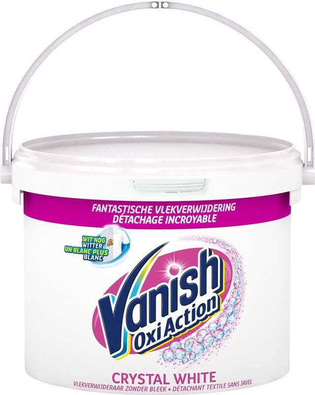 Vanish Oxi Action Crystal White Base Poeder - Voor Witte Was - 2,4 kg