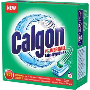 Calgon Wasmiddel tabs Hygiëne+ - anti kalk - 15 tabs
