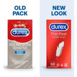 Durex - Condooms Thin Feel Extra Dun 10 st.