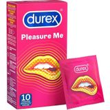 Durex - Condooms Pleasure Me - Met Ribbels en Noppen voor Extra Stimulatie - 10 stuks