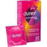 Durex - Condooms Pleasure Me - Met Ribbels en Noppen voor Extra Stimulatie - 10 stuks