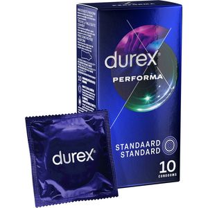 Durex - Condooms Performa - Met Vertragende Gel Voor Langer Plezier - 10st