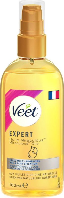 Veet - Aftercare - Natuurlijke Voedende Olie - Voor & na ontharing - Miraculous Arganolie