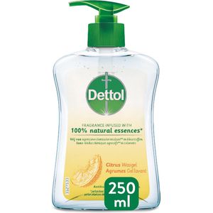Dettol Handzeep - Antibacterieel - Citrusgeur verrijkt met 100% natuurlijke oliën - 250ML