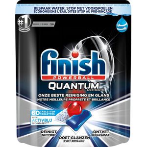 Finish Quantum Ultimate Active Blue Regular Vaatwastabletten - 60 Tabs
