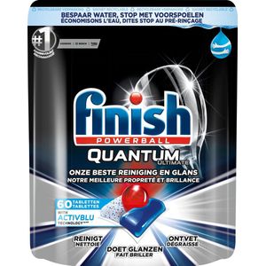 Finish Powerball Quantum Ultimate vaatwastabletten | grease fighter | 60 tabs