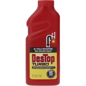 Destop onstopper Gel Turbo 500 ml - Ontstopt in 5 minuten
