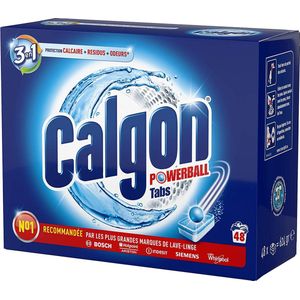 Calgon 4-in-1 Antikalk-tablet, beschermt en houdt je wasmachine schoon - Het pakket met 48 tabletten