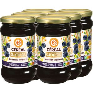 Céréal Jam Bosbessen - 6 X 320 Gr - Voordeelverpakking