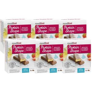 6x Modifast Protein Shape Reep Chocolade-Kokos 6 x 27 gr