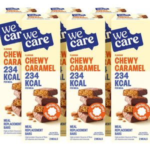 WeCare Meal replacement Bars chewy caramel 6 x 2 repen