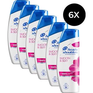 Head & Shoulders Shampoo - Smooth & Silky - 6 x 250 ml - Voordeelverpakking