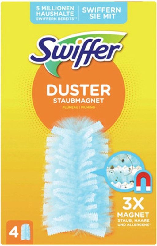 Swiffer stofmagneet, 4 doekjes navul