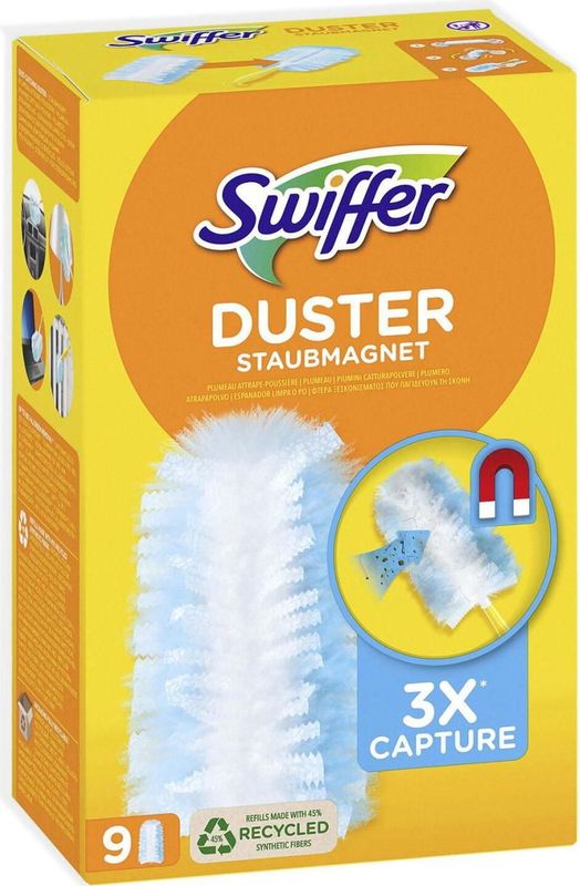 Swiffer Duster Trap & Lock - 9 Stuks - Navul Stofdoekjes