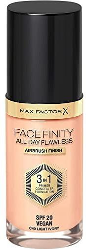 Max Factor Facefinity All Day Flawless Langaanhoudende Make-up SPF 20 Tint 40 Light Ivory 30 ml