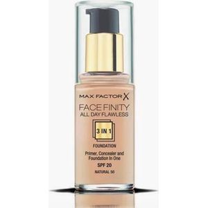 Max Factor Facefinity All Day Flawless 3-in-1 Liquid Foundation - 050 Natural